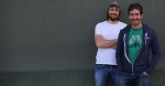 A supplied image obtained Friday, Dec.11, 2015 of the Co-Founders of Sydney technology company Atlassian Scott Farquhar and Mike Cannon-Brookes. Aussie tech darling Atlassian has smashed its debut on the US Nasdaq market, with its stock soaring by 32 per cent, valuing the company at $A8 billion and making its co-founders overnight billionaires. (AAP Image/Howorth) NO ARCHIVING, EDITORIAL USE ONLY