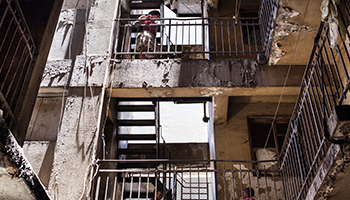Gangs frequently take over buildings in Johannesburg. Photo: AAP
