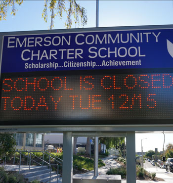 Police are investigating schools across the LA district after the threat.