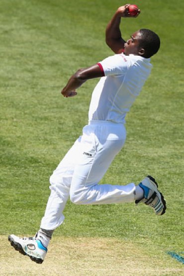 Jerome Taylor didn't take a wicket in the first Test. Photo: Getty