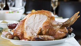 Ms Winterham also lays out festive candles at every meal. Photo: Getty
