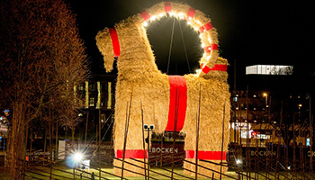 The Yule Goat predates Santa as a festive gift-bringer. Photo: Getty