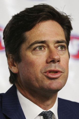 AFL chief Gill McLachlan: "It has been a sorry stain on our game but it will not define the Essendon Football Club." Photo: Getty 