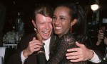 Bowie and Iman shortly after meeting in 1990. Photo: Getty