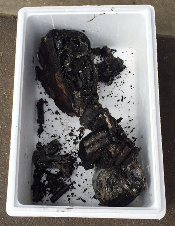 burned hoverboard house fire