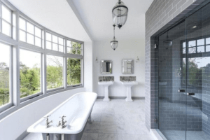 People tend to spend vast sums on fixtures and fittings in bathrooms. Photo: Supplied.