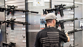 Guns are protected in the constitution in the Second Amendment. Photo: Getty