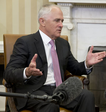Mr Turnbull reassured business leaders that volatility brought opportunity.