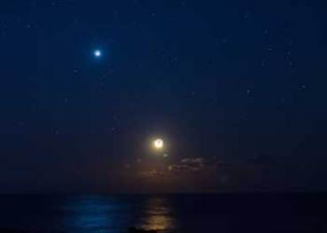 moon and venus