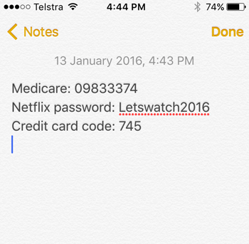 Keep your most important notes secret using a passcode or fingerprint.