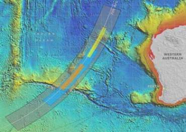 mh370 search map