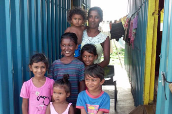 Ashika Kumar and her six children. Photo: ABC/Joe Yaya