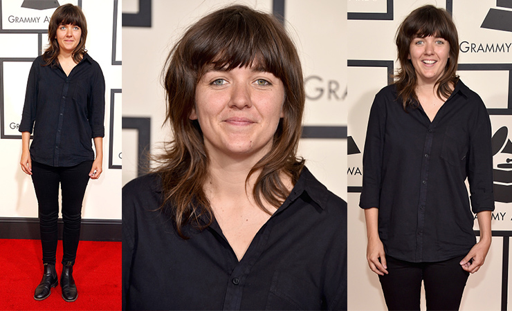 Courtney Barnett didn't pull out the glad rags for her first Grammys appearance. Photo: Getty