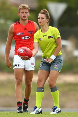 Glouftsis made a strong impression during Essendon's intraclub match. Photo: Getty