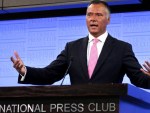 Mr Grant addresses the National Press Club.