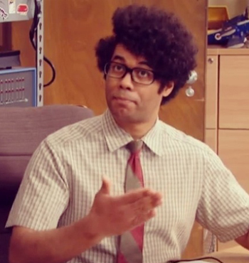 Moss from 'The IT Crowd' is your ultimate stereotype Netgeek.