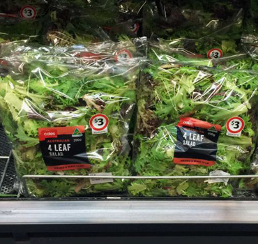 Coles 4 Leaf Salad was one of the tainted products in question.