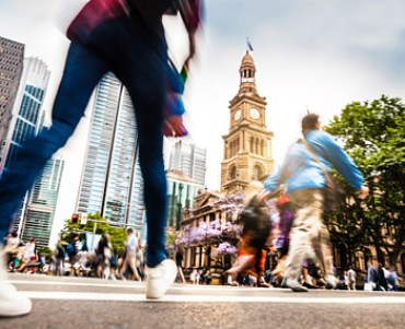 sydney crowds street