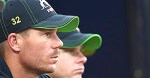 DHARAMSALA, INDIA - MARCH 18: David Warner and Steve Smith of Australia look on during the ICC World Twenty20 India 2016 Super 10s Group 2 match between Australia and New Zealand at HPCA Stadium on March 18, 2016 in Dharamsala, India. (Photo by Ryan Pierse/Getty Images,)
