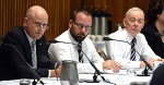 (L-R) Independent Senator David Leyonhjelm, Australian Motoring Enthusiast Party Senator Ricky Muir and Family First Party Senator Bob Day at a Senate Hearing into electoral reform at Parliament House in Canberra on Tuesday, March 1, 2016. (AAP Image/Mick Tsikas) NO ARCHIVING