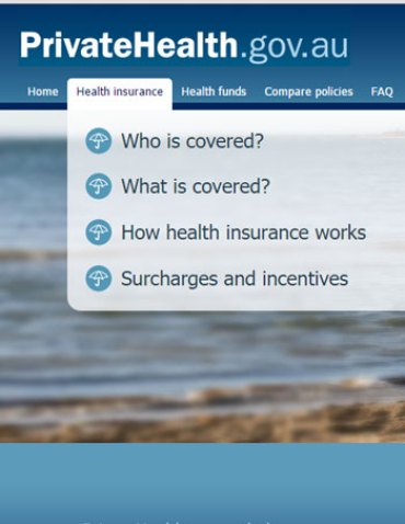 CHOICE recommends using PrivateHealth.gov.au for the best comparison. Photo: PrivateHealth.gov.au