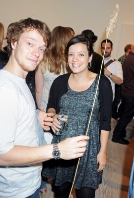 Alfie with his sister, Lily Allen. Photo: Getty