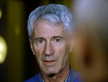 Anthony Foster, whose two daughters were abused by paedophile priests arrives to hear Pell. Photo: Getty