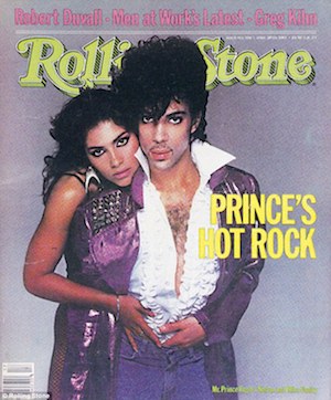 Prince and Denise 'Vanity' Matthews on the cover of Rolling Stone in 1983.