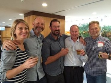 The '60 Minutes' crew celebrate before making their way home. Photo: Twitter/Channel 9