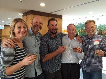 The '60 Minutes' crew at the Emirates lounge in Dubai are looking forward to getting home to their families.