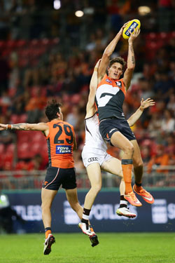 Lobb was outstanding in the air. Photo: Getty