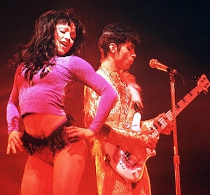 Prince With Mayte Garcia in 1995. Photo: Getty