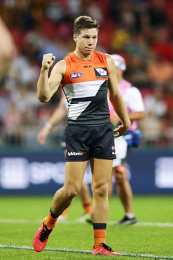 Toby Greene was impressive up forward again. Photo: Getty