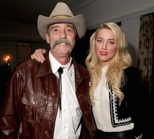 Amber Heard and her father, David, whom she remains very close to. Photo: Getty