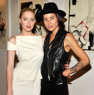 Heard and ex-girlfriend Tasya Van Ree. Photo: Getty