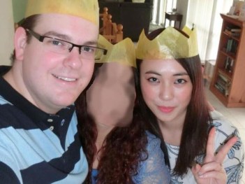 Derek Barrett, 27, (left) has been charged with the murder of his niece Mengmei Leng (far right).