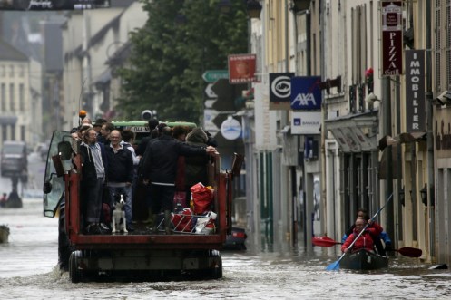 The floods that have come after heavy rain across northern Europe. Photo: AAP.