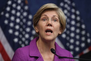 WASHINGTON, DC - JULY 21: Sen. Elizabeth Warren (D-MA) delivers remarks during a news conference on the fifth anniversary of the Dodd-Frank Wall Street Reform and Consumer Protection Act at the U.S. Capitol Visitors Center July 21, 2015 in Washington, DC. Before being elected to the U.S. Senate, Warren helped craft the legislation that created the Consumer Financial Protection Bureau which has helped return $10 billion to 17 million consumers since it was created in 2011. (Photo by Chip Somodevilla/Getty Images)