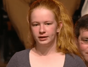 High school student Tessa asked the Labor leader about university prices. Photo: ABC