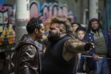 The Zone, Waruu West (Rob Collins) with Maliyan (Adam Briggs) Photo Lisa Tomasetti