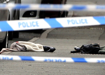 Ms Cox was found bleeding on this footpath in West Yorkshire. Photo: AAP