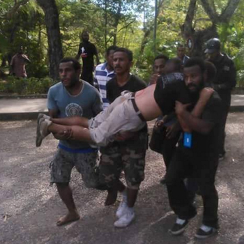 Images of the dramatic scenes were uploaded to Twitter. Photo: Twitter