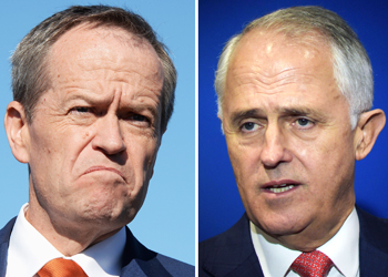 bill shorten malcolm turnbull