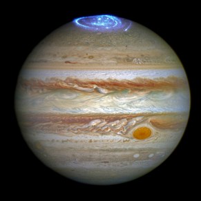 The NASA image of Jupiter's auroras
