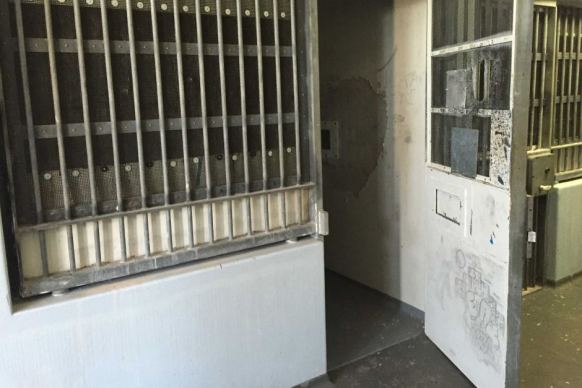 A cell inside the Behavioural Management Unit at Don Dale.