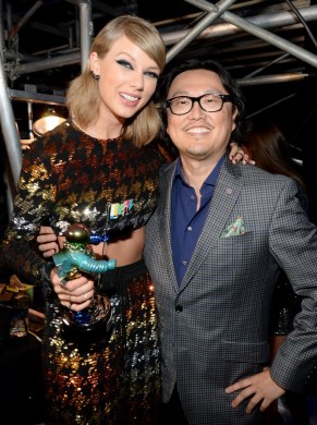 Joseph Kahn (right) is defending his friend and collaborator, Taylor Swift. Photo: Getty
