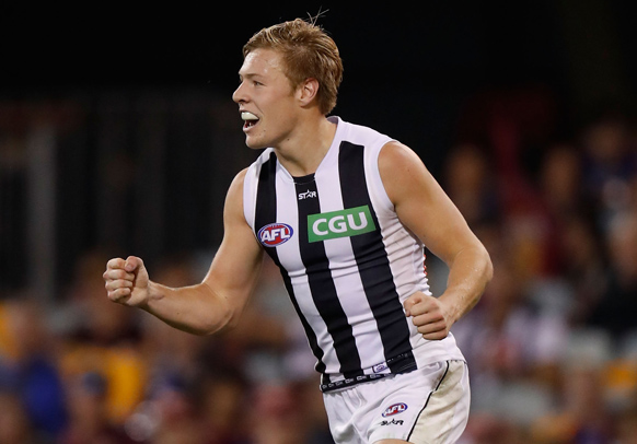 Dropped again: Collingwood's Jordan De Goey. Photo: Getty