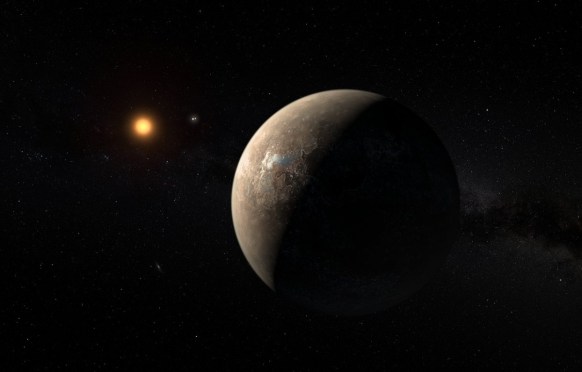 An artist's impression of the planet orbiting Proxima Centauri. Photo: European Southern Observatory