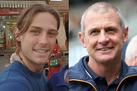 Cy Walsh (left) was left shattered by the death of his father Phil Walsh (right).