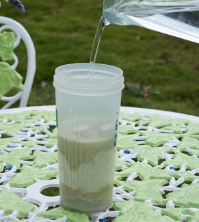 Mixing hot water with Soylent powder is a no-no.